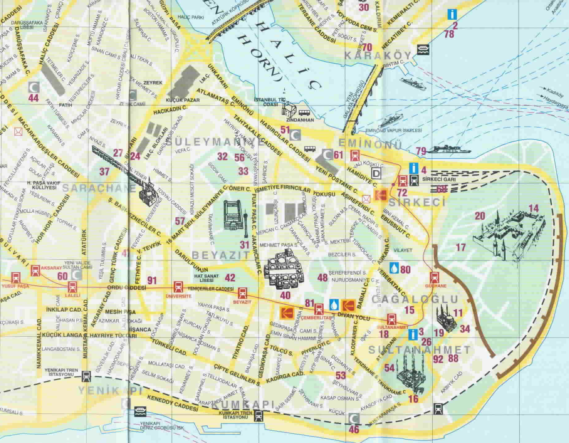 Istanbul harta orasului